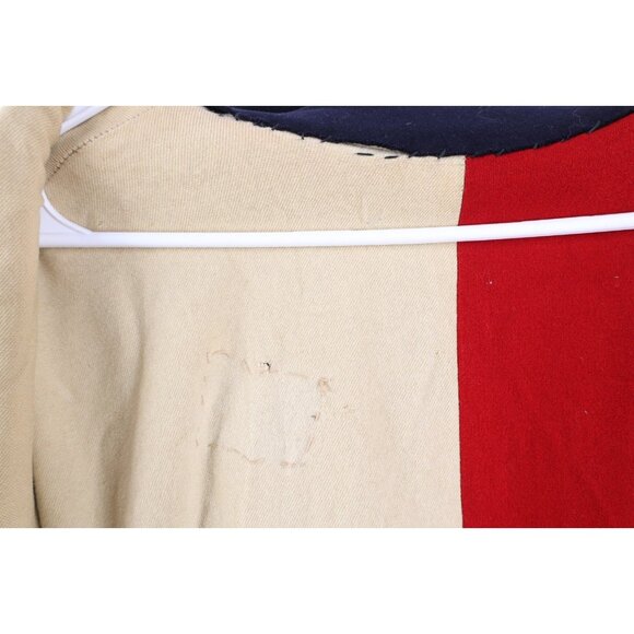 Vtg 30s 40s Distressed Heavyweight Wool Military Band Cape Nurse Cloak Womens - Picture 16 of 16